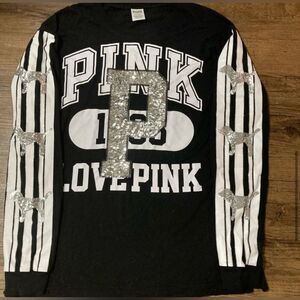 PINK VS BLING PUP DOGGY TSHIRT L